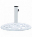 Umbrella Base White 12 kg 48 cm Cast Iron