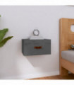 Wall-mounted Bedside Cabinet Grey 40x29.5x22 cm