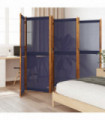 vidaXL 6-Panel Room Divider Dark Blue 420x180 cm