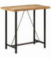 vidaXL Bar Table 110x55x107 cm Solid Wood Mango and Iron
