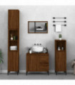 vidaXL Bathroom Cabinet Brown Oak 30x30x190 cm Engineered Wood