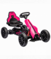 HOMCOM 12V Electric Go Kart with Forward Reversing 2 Speeds for 3-8 Yrs - Pink