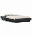 vidaXL Bed Frame Black 100x200 cm Engineered Wood