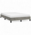 vidaXL Bed Frame Light Grey 120x190 cm Small Double Velvet