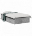 vidaXL Bed Frame with Drawers Concrete Grey 75x190 cm Small Single Engineered Wood