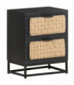 vidaXL Bedside Cabinet 40x30x50 cm Solid Mango Wood