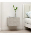 vidaXL Bedside Cabinet Concrete Grey 40x30x30 cm Engineered Wood
