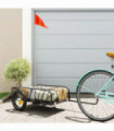 vidaXL Bike Trailer Black 122x53x31 cm Iron