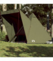 vidaXL Family Tent Tipi 6-Person Olive Green Waterproof