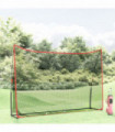 vidaXL Golf Practice Net Black and Red 305x91x213 cm Polyester