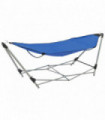 vidaXL Hammock with Foldable Stand Blue