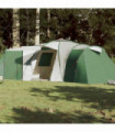 vidaXL Family Tent Dome 12-Person Green Waterproof