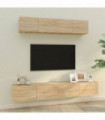 4 Piece TV Cabinet Set Sonoma Oak Engineered Wood