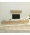 4 Piece TV Cabinet Set Sonoma Oak Engineered Wood