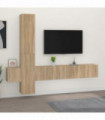 5 Piece TV Cabinet Set Sonoma Oak Engineered Wood