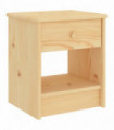 Bedside Cabinet Light Wood 35x30x40 cm Solid Pinewood
