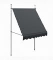 Outsunny 2 x 1.2m Freestanding Retractable Awning, Non-Screw Garden Awning