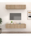 TV Cabinets 4 pcs Sonoma Oak 80x30x30 cm Engineered Wood