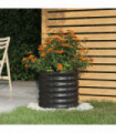 vidaXL Garden Planter Powder-coated Steel 40x40x36 cm Anthracite