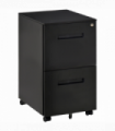 Mobile Lockable File Cabinet w/ Adjustable Hanging File Folder Black Vinsetto