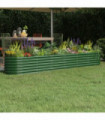 vidaXL Garden Raised Bed Powder-coated Steel 260x40x36 cm Green