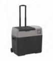 vidaXL Cool Box with Wheel and Handle Black&Grey 50 L Polypropylene
