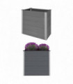 Garden Raised Bed WPC 100x50x91 cm Grey