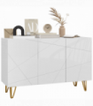 HOMCOM Freestanding Storage Cabinet with Adjustable Shelves for Living Room
