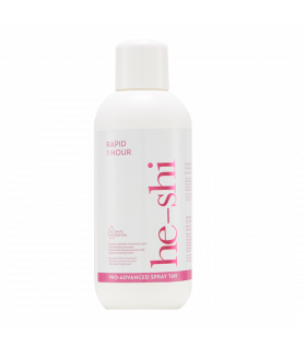 Spray Tan Solution He-Shi Rapid 1 Hour 1L Medium to Dark Tan 10% Natural DHA