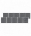 Garden Fence WPC 1737x186 cm Grey