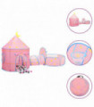 Children Play Tent with 250 Balls Pink 301x120x128 cm