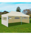 Cream Foldable Pop-up Party Tent 3 x 6 m