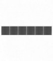 vidaXL Fence Panel Set WPC 1045x186 cm Black