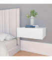 Floating Nightstands 2 pcs White 40x30x15cm Engineered Wood