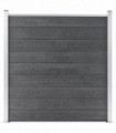 vidaXL Garden Fence WPC 180x186 cm Grey