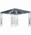 Gazebo with LED String Lights 300x300 cm Anthracite