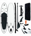 Inflatable Stand Up Paddleboard Set Black and White