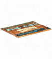 Rectangular Table Top 70x80 cm 25-27 mm Solid Reclaimed Wood