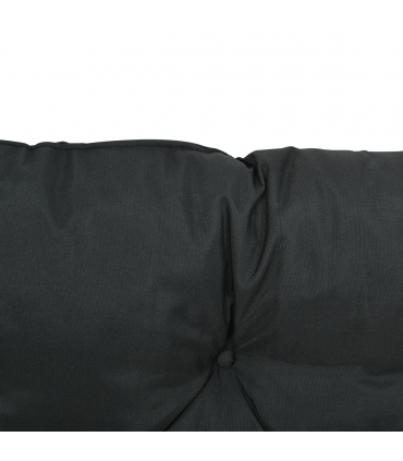 Polyester Black 98L x 100W x 8D cm 2 Seater Garden Bench Cushion Outdoor Seat