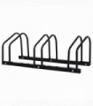 Bike Parking Rack Bicycle Locking Storage Stand for 3 Cycling Black HOMCOM