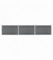 vidaXL Garden Fence WPC 526x106 cm Grey