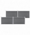 vidaXL Garden Fence WPC 699x106 cm Grey