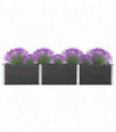 Garden Raised Bed 300x50x54 cm WPC Grey