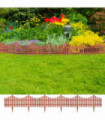 17 pcs Lawn Dividers 10 m Brown
