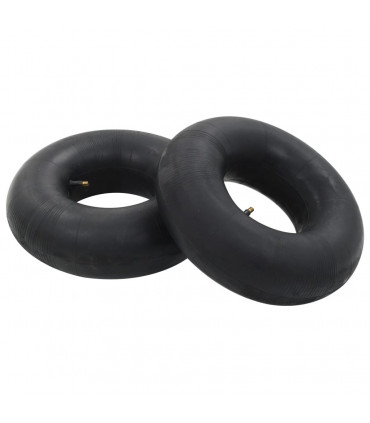 4 Piece Wheelbarrow Tire and Inner Tube Set 15x6.00-6 4PR Rubber