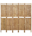 5-Panel Room Divider Bamboo 200x180 cm