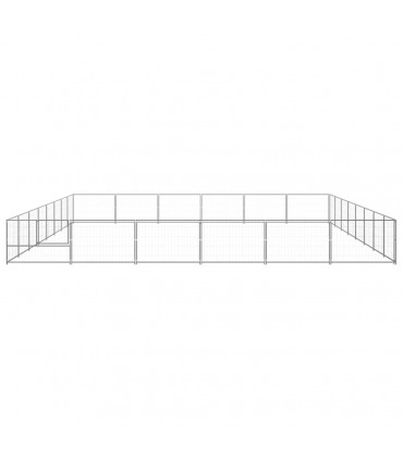 Dog Kennel Silver 48 m² Steel