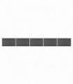 vidaXL Fence Panel Set WPC 872x105 cm Black
