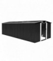 Garden Shed 257x580x181 cm Metal Anthracite