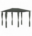 Gazebo with Post Covers 3x4x2.6 m Anthracite 160 g/m²